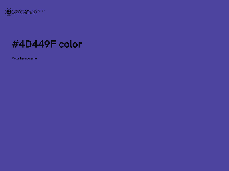 #4D449F color image