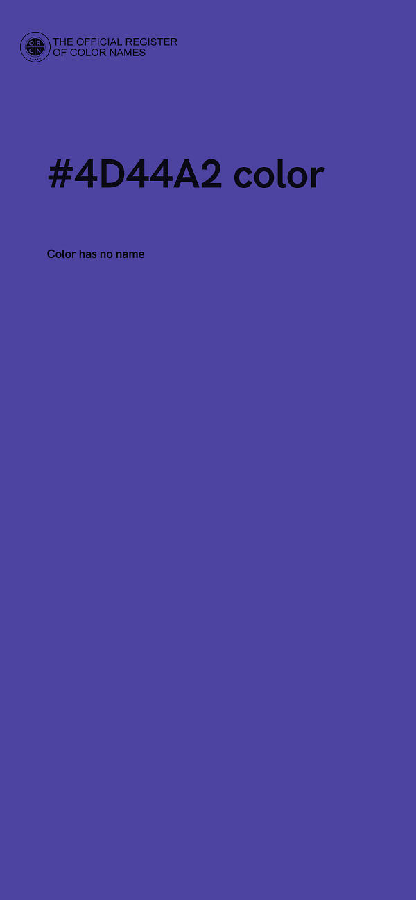 #4D44A2 color image