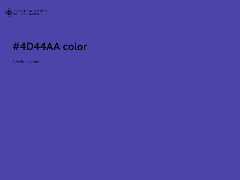 #4D44AA color image