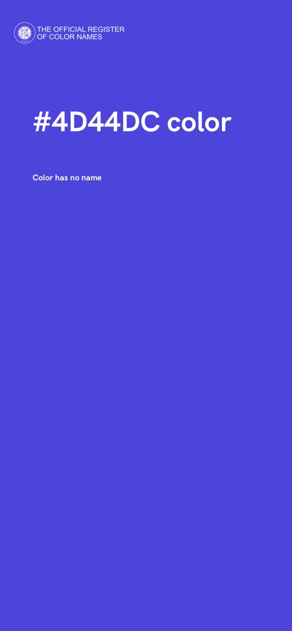 #4D44DC color image