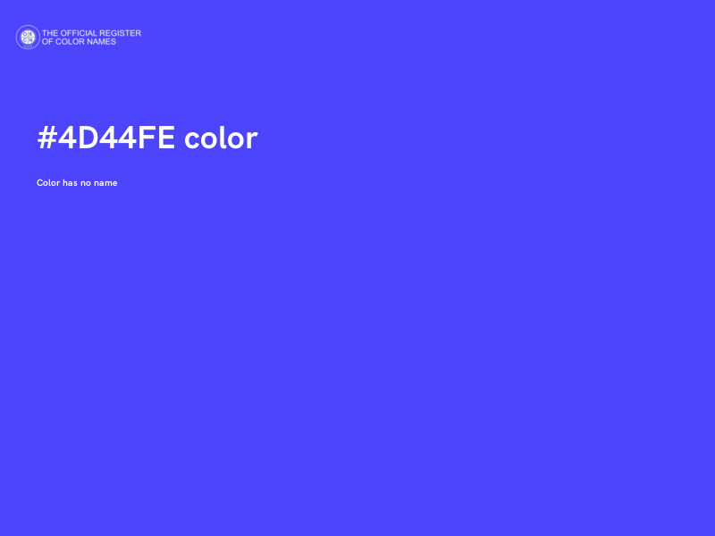 #4D44FE color image