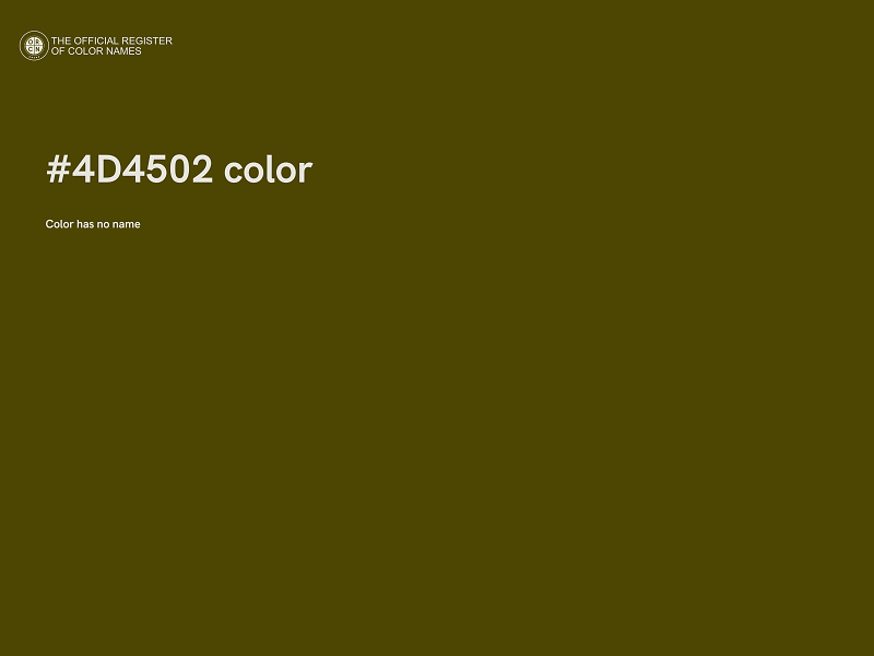 #4D4502 color image