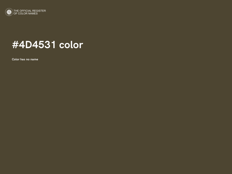 #4D4531 color image