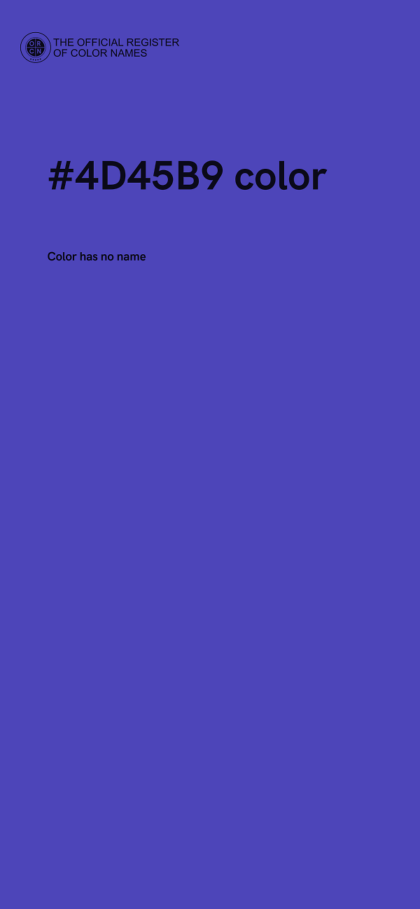 #4D45B9 color image