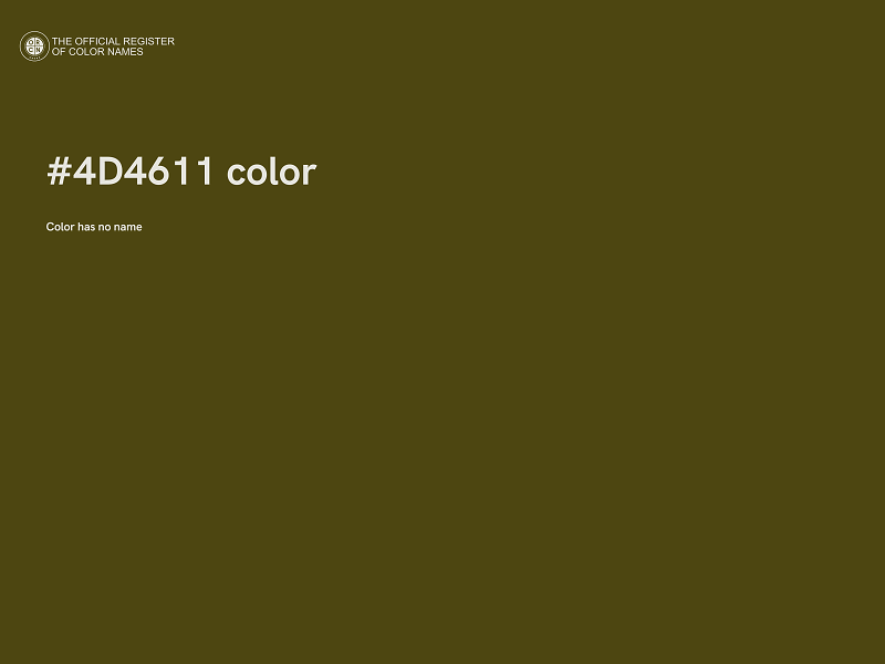 #4D4611 color image