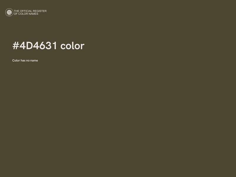 #4D4631 color image