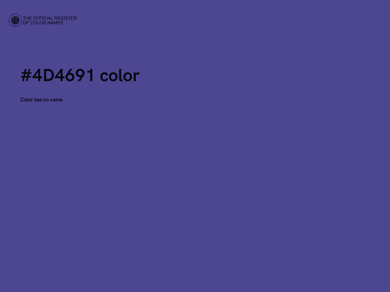 #4D4691 color image