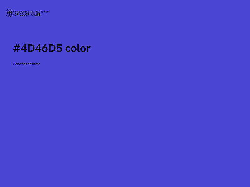 #4D46D5 color image
