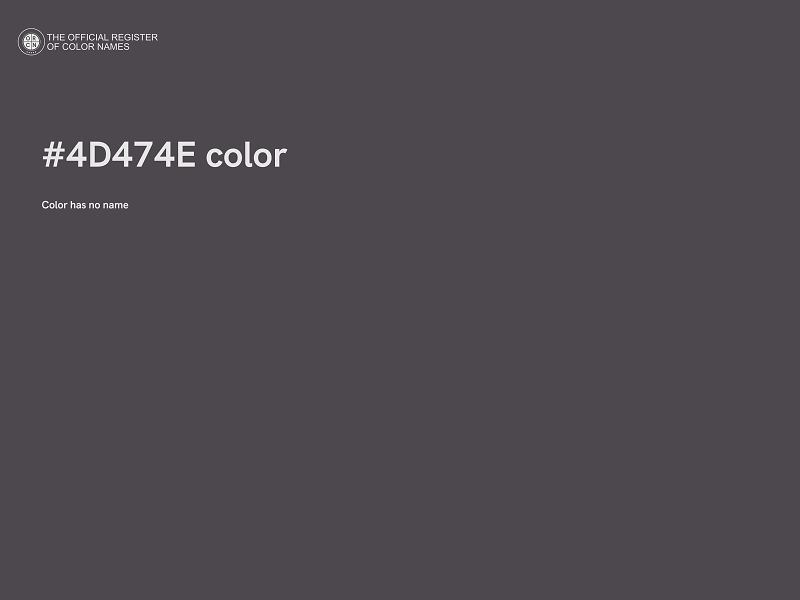 #4D474E color image