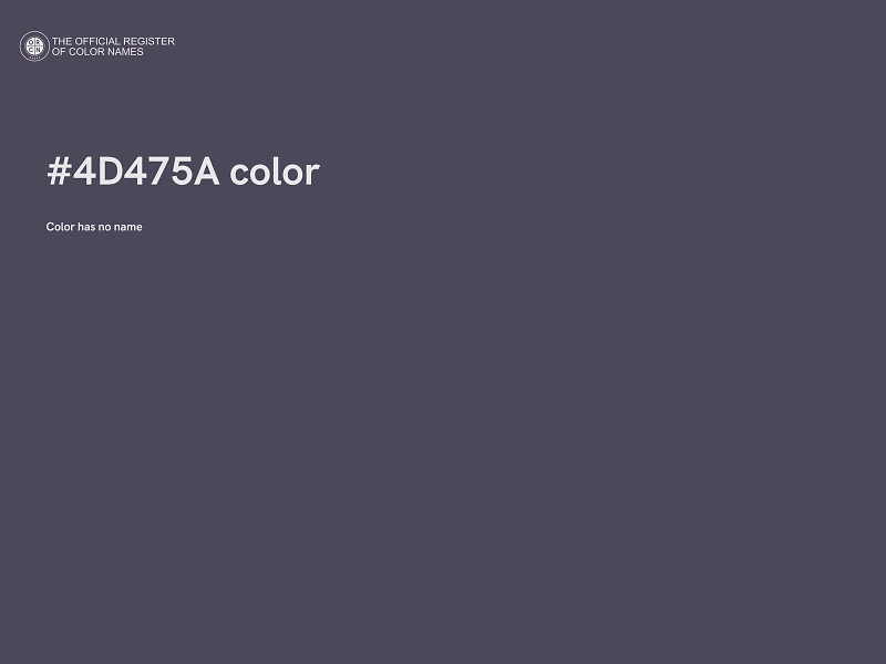 #4D475A color image