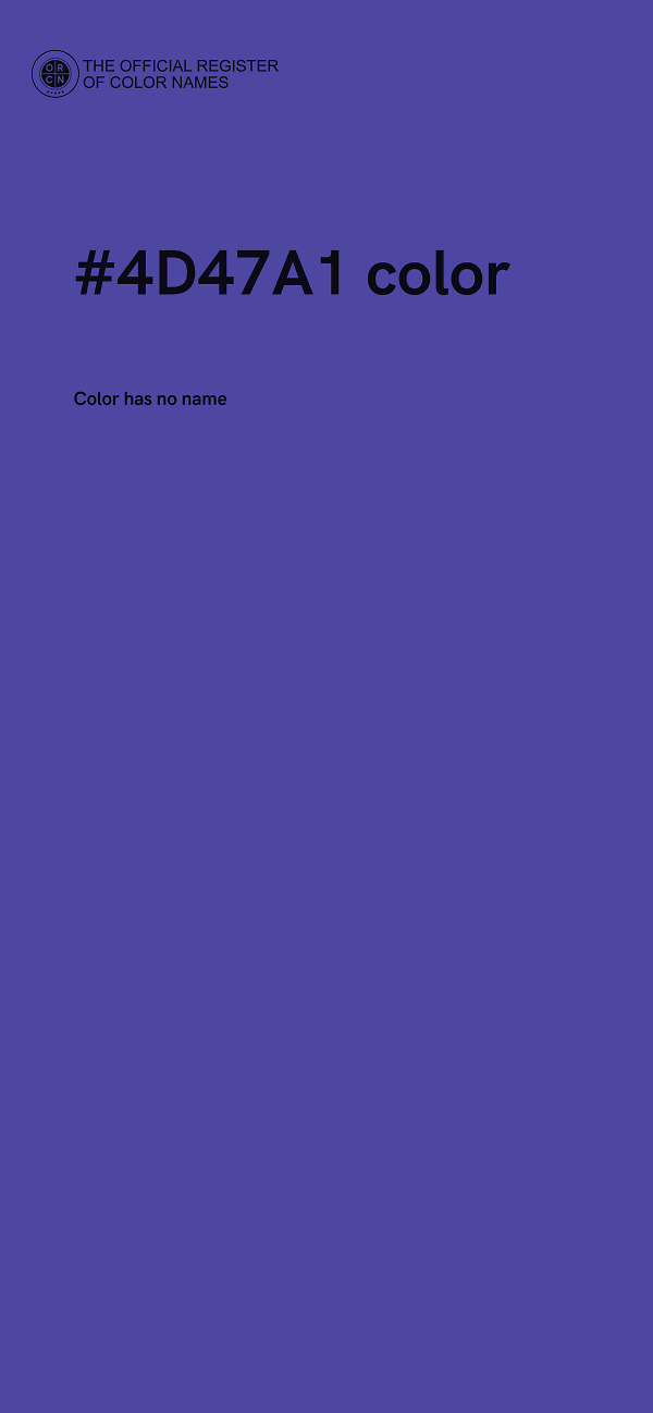 #4D47A1 color image
