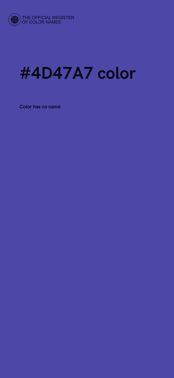 #4D47A7 color image