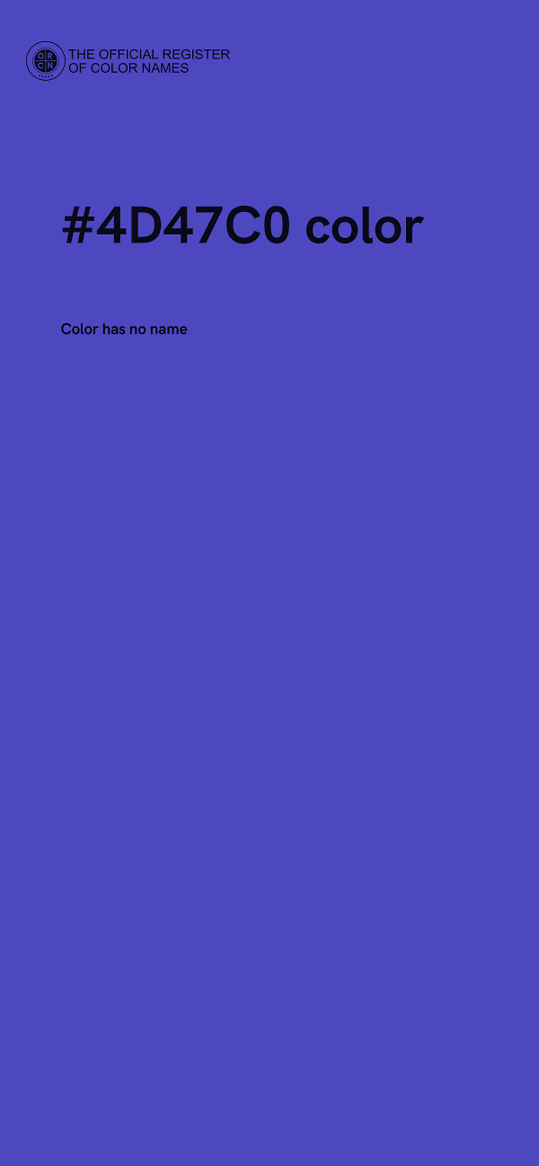 #4D47C0 color image