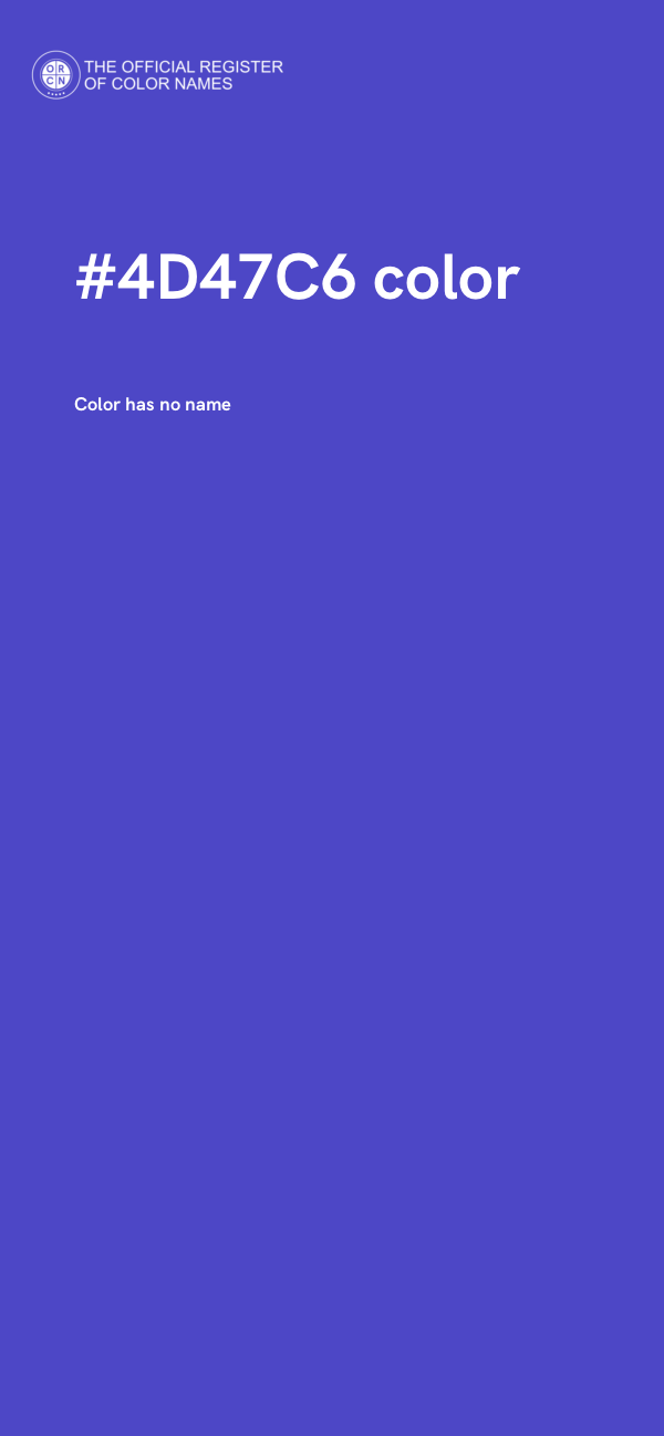 #4D47C6 color image