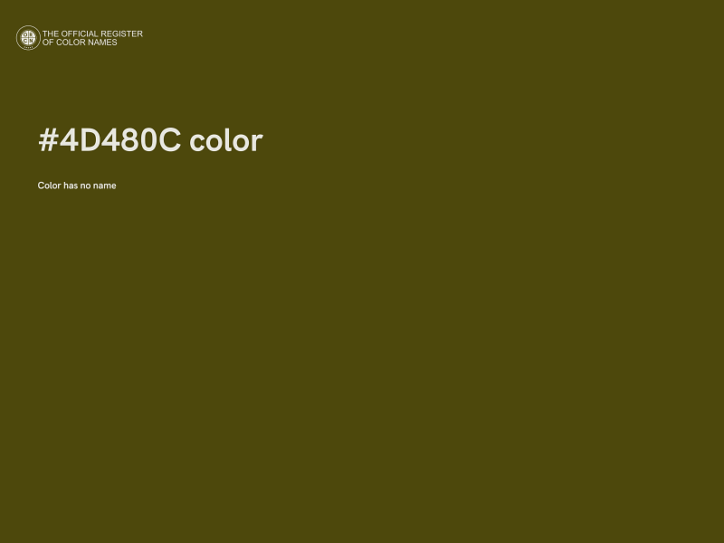 #4D480C color image