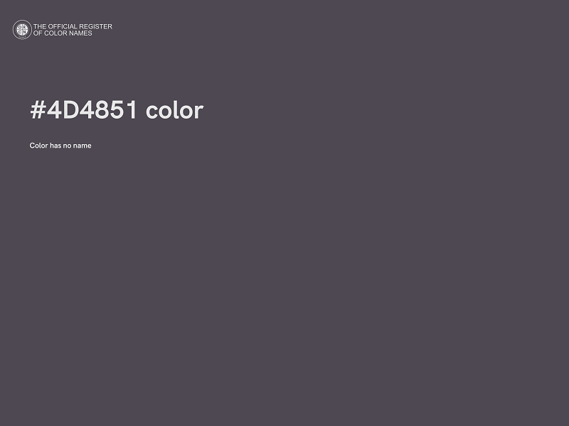 #4D4851 color image