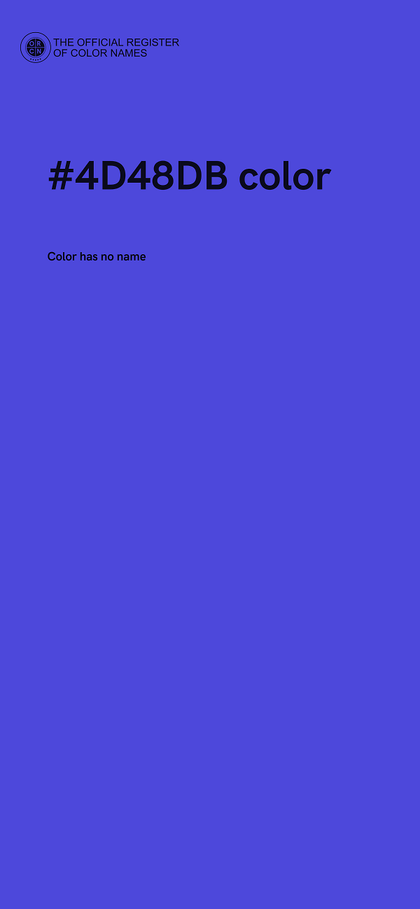 #4D48DB color image