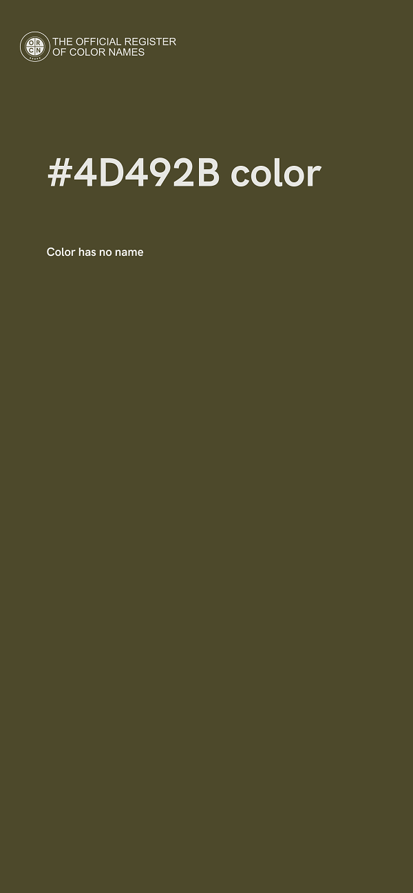 #4D492B color image