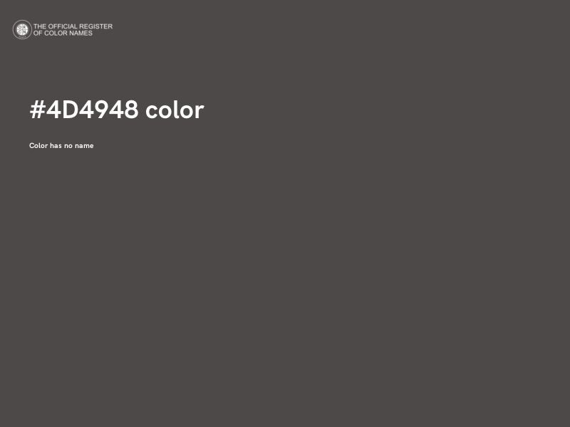#4D4948 color image
