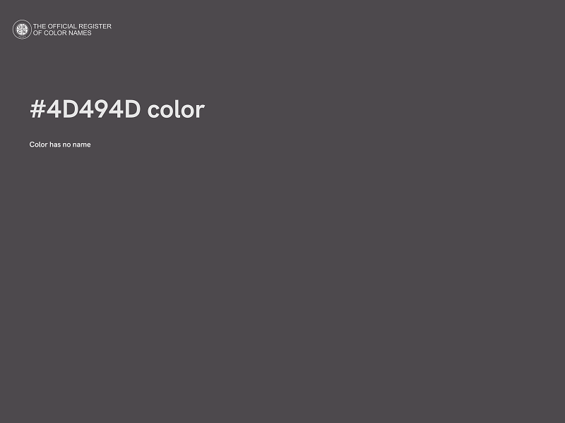 #4D494D color image
