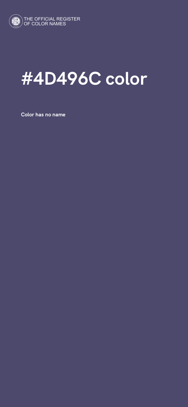 #4D496C color image