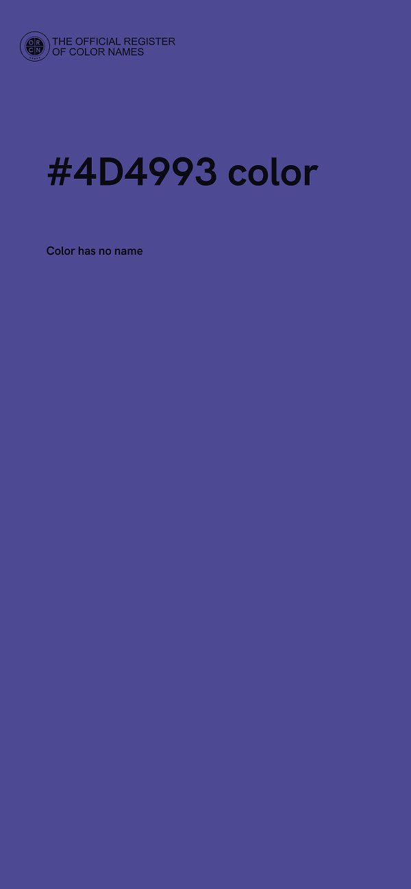 #4D4993 color image
