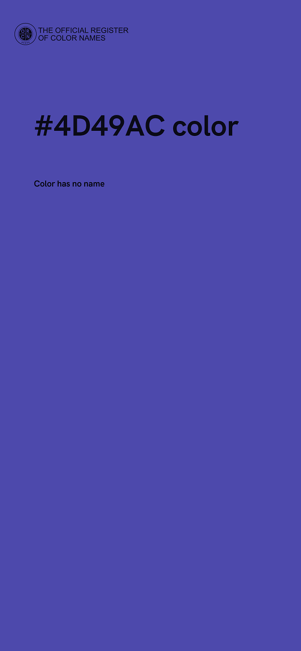 #4D49AC color image