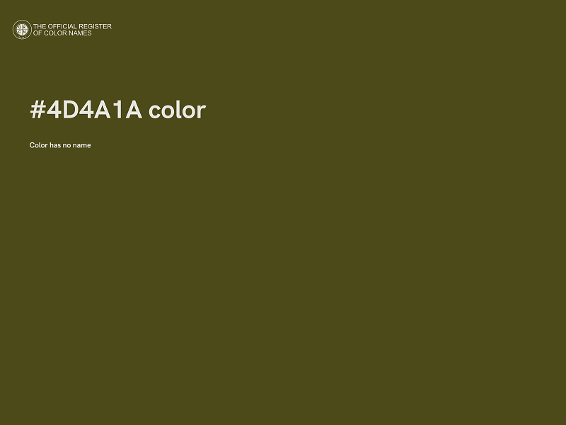 #4D4A1A color image