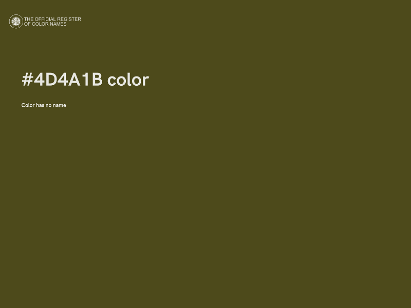 #4D4A1B color image