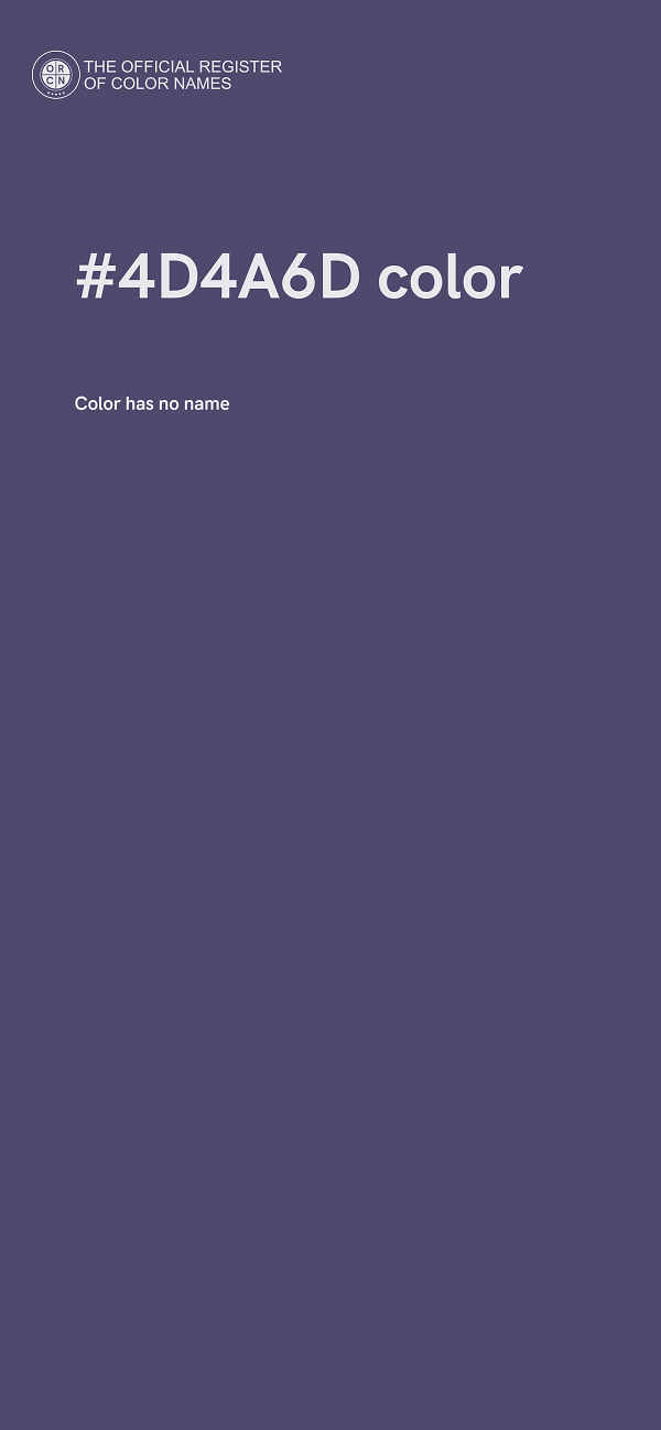 #4D4A6D color image