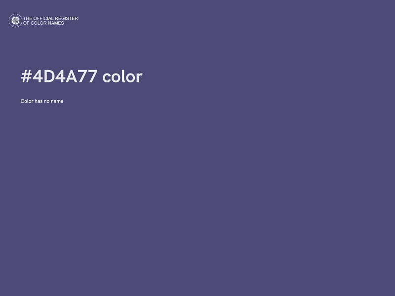 #4D4A77 color image