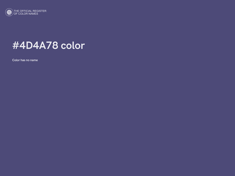 #4D4A78 color image