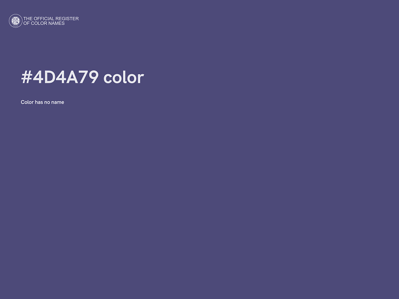 #4D4A79 color image