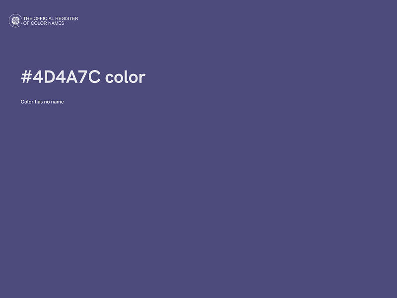 #4D4A7C color image