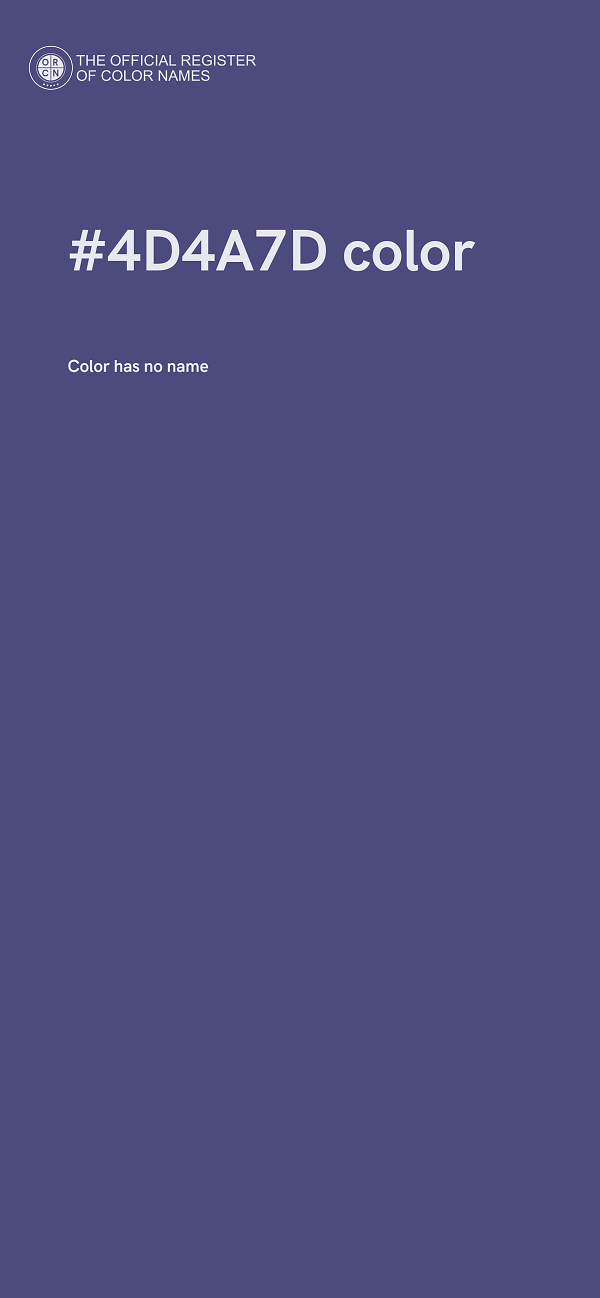 #4D4A7D color image