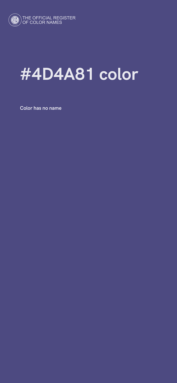 #4D4A81 color image