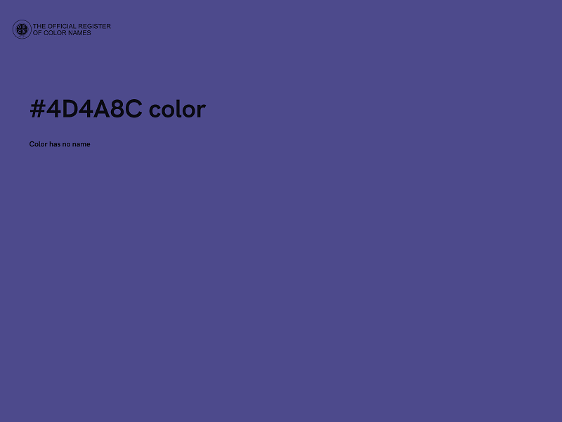 #4D4A8C color image