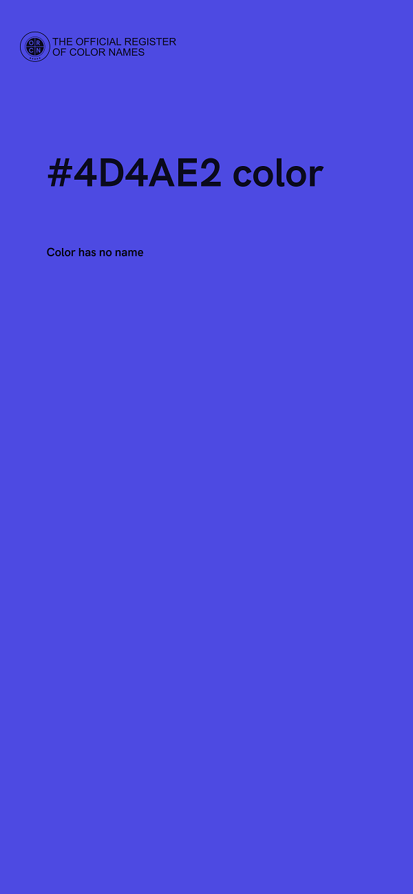 #4D4AE2 color image