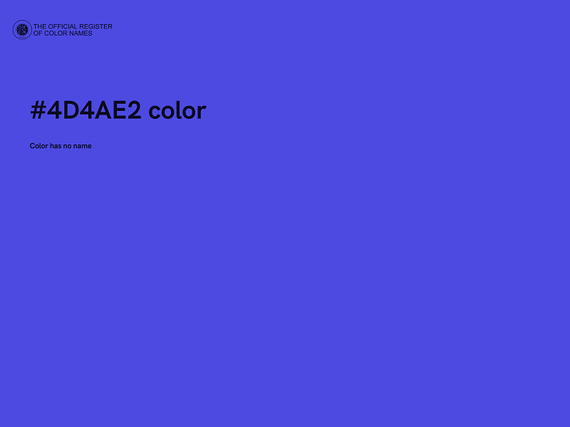 #4D4AE2 color image