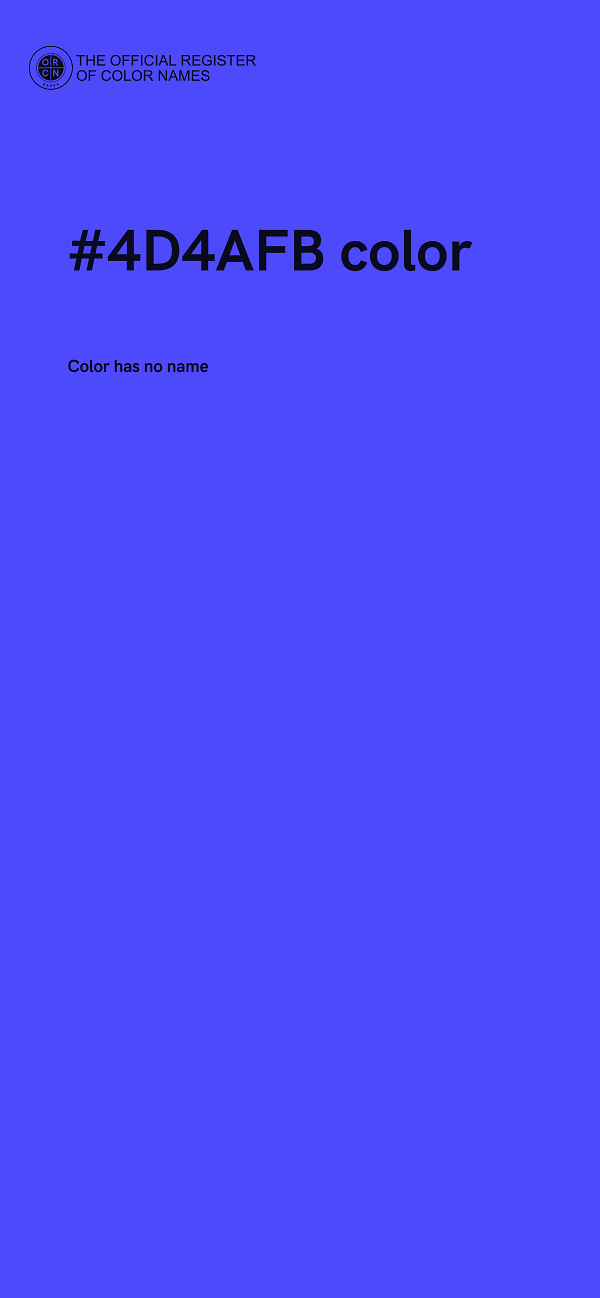 #4D4AFB color image