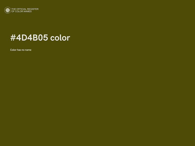 #4D4B05 color image