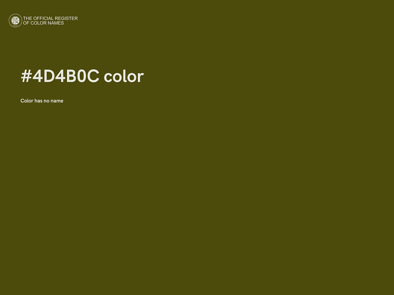 #4D4B0C color image