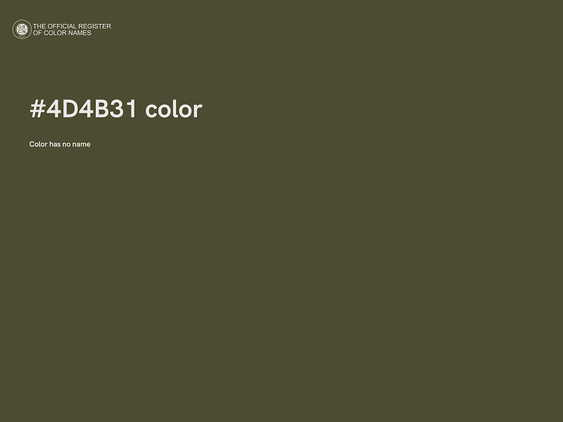 #4D4B31 color image