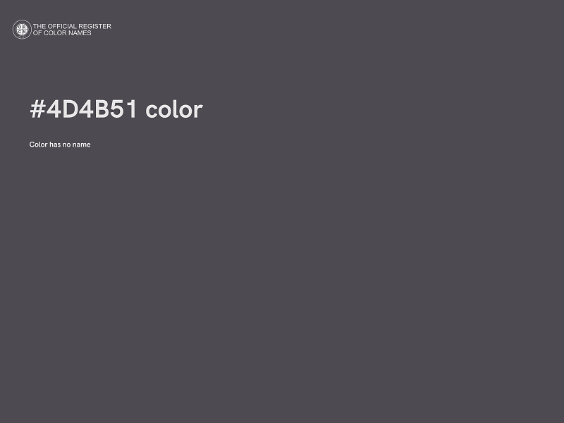 #4D4B51 color image