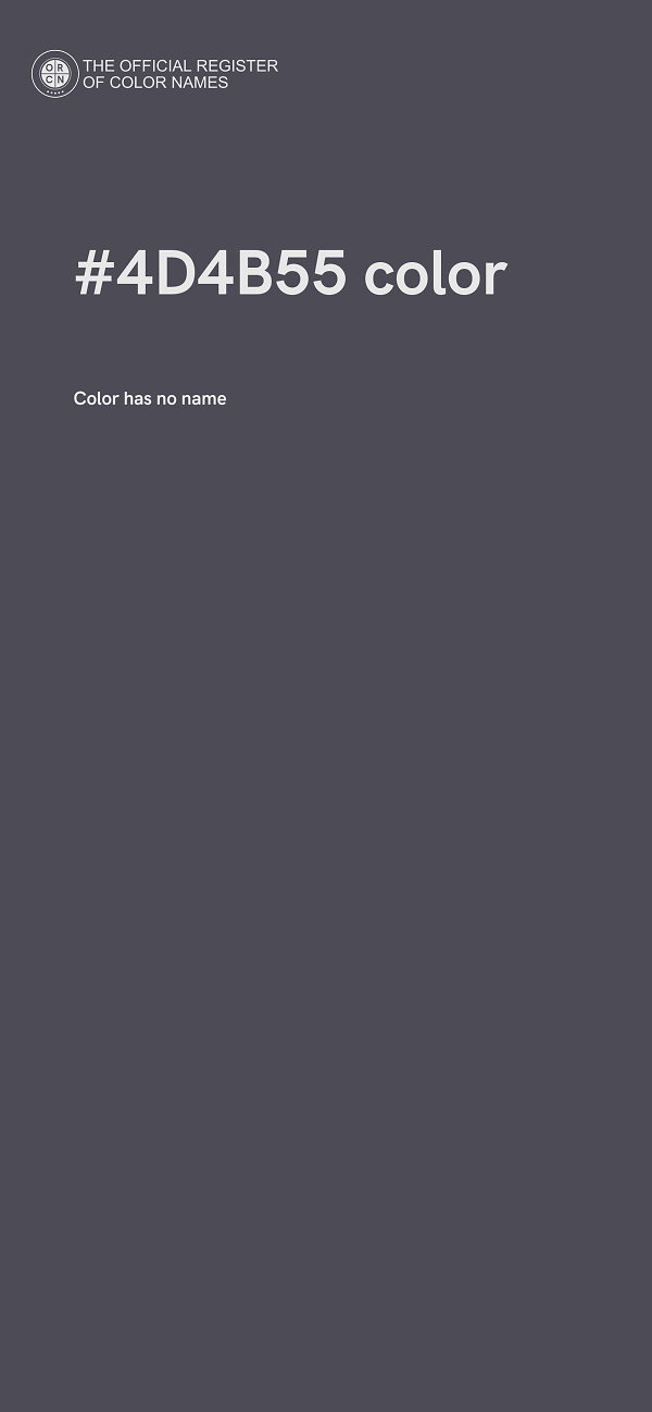 #4D4B55 color image