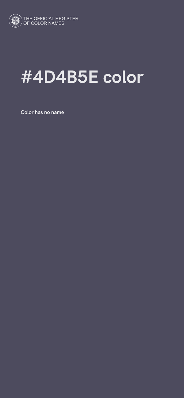 #4D4B5E color image