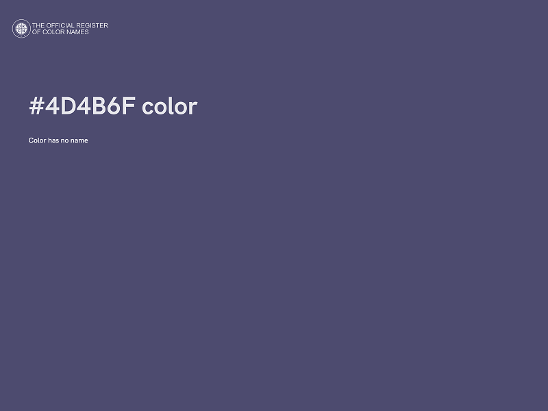 #4D4B6F color image