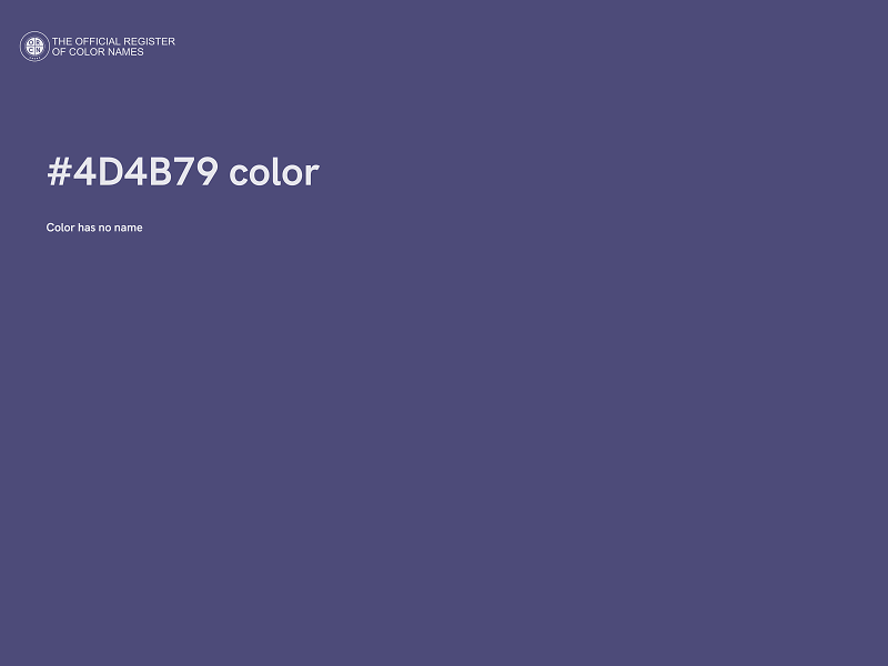 #4D4B79 color image