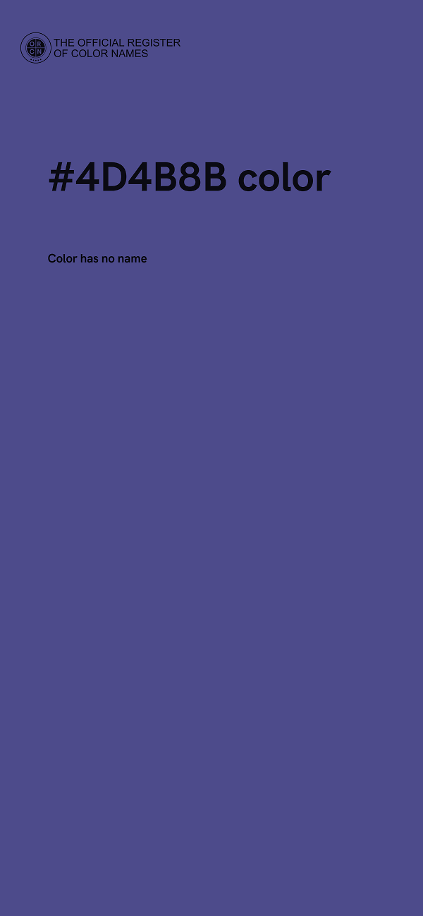 #4D4B8B color image