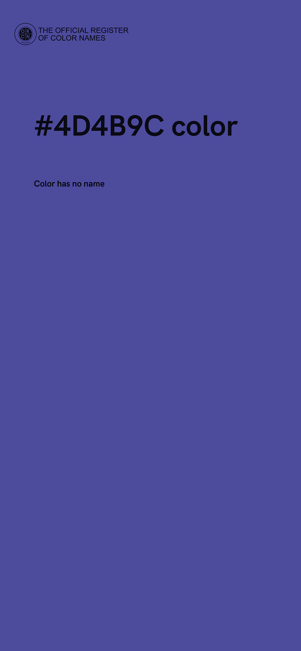 #4D4B9C color image
